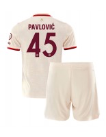 Bayern Munich Aleksandar Pavlovic #45 Kolmaspaita Lasten 2024-25 Lyhythihainen (+ shortsit)